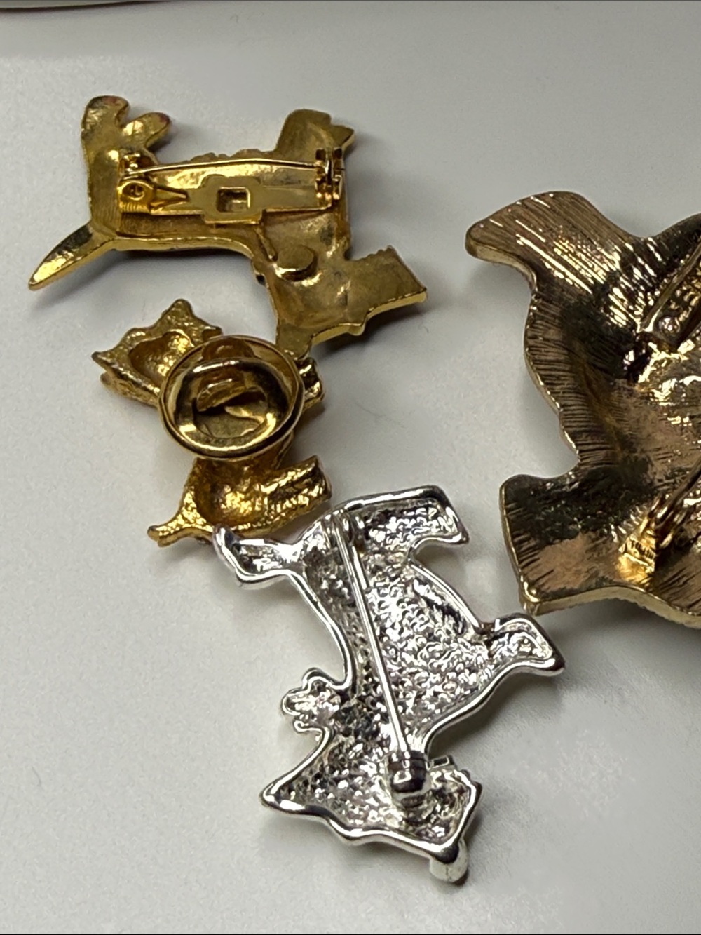 Vintage exceptionally adorable Scottie dog pin brooch Lot Scotty doggies pups - Picture 9 of 12